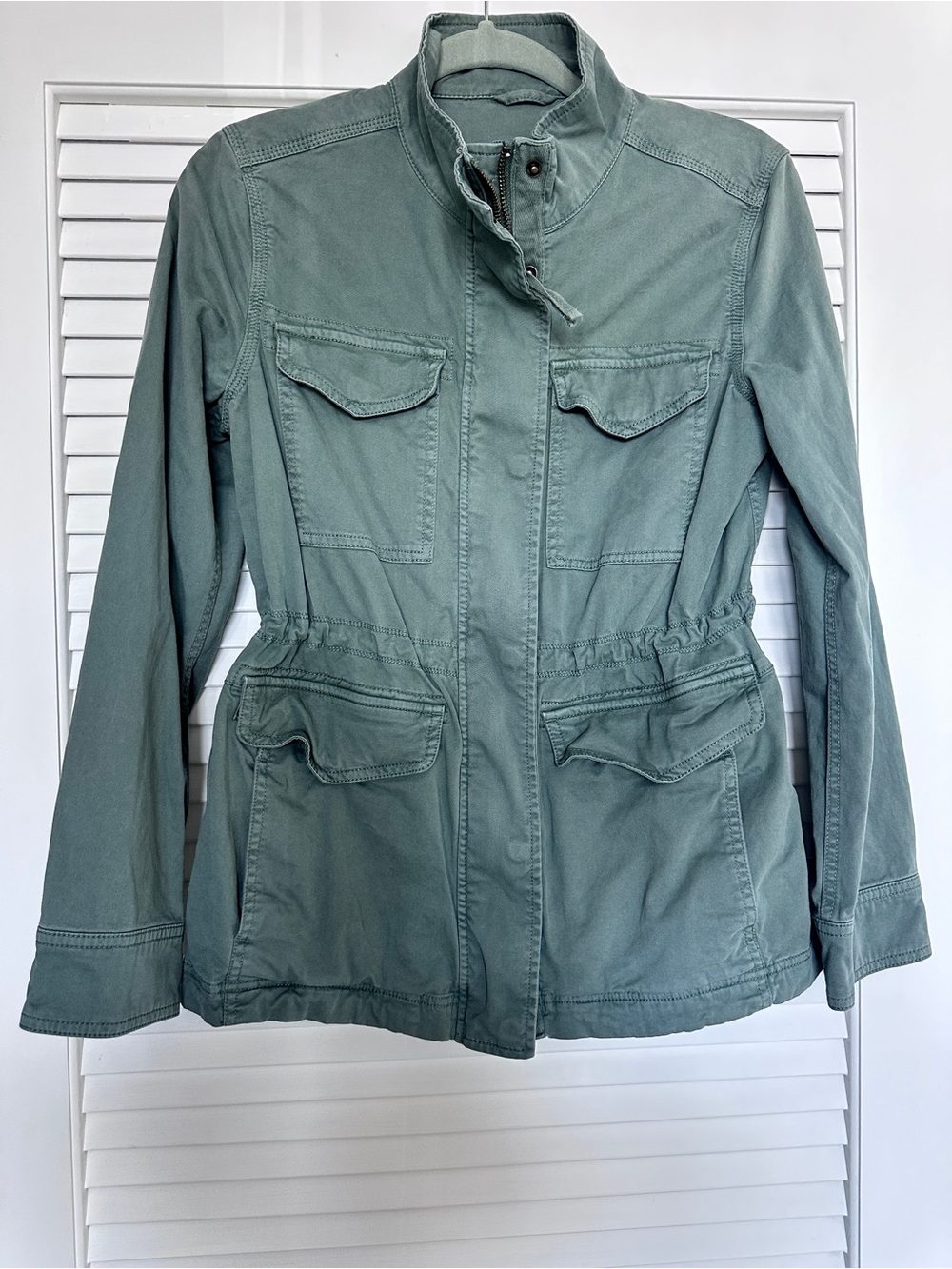 GAP Green Utility Field Jacket Drawstring XS - Picture 8 of 13